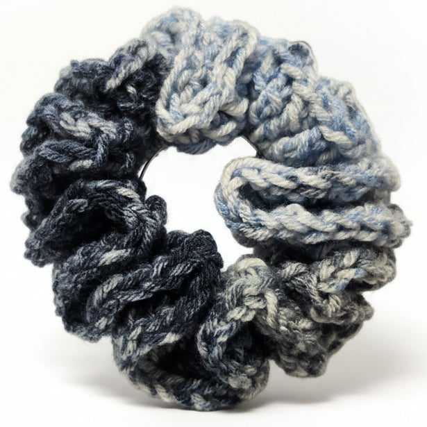 Denim Blues Scrunchie