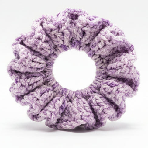 Violet Stripes Scrunchie