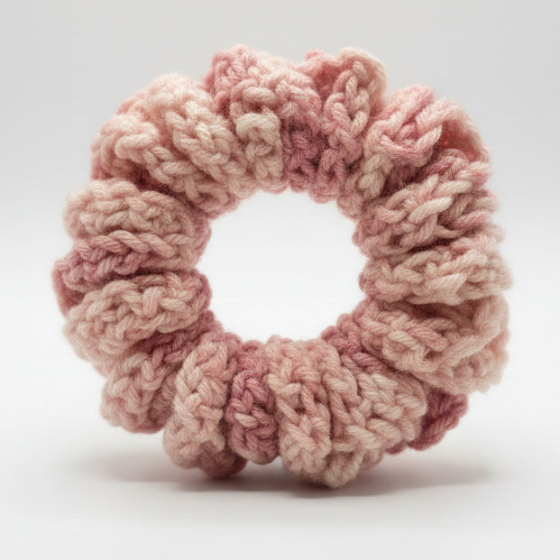 Pink Stripes Scrunchie