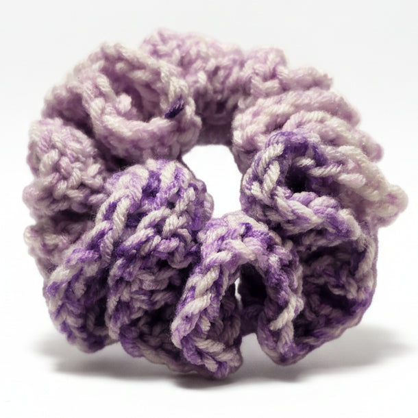 Violet Stripes Scrunchie