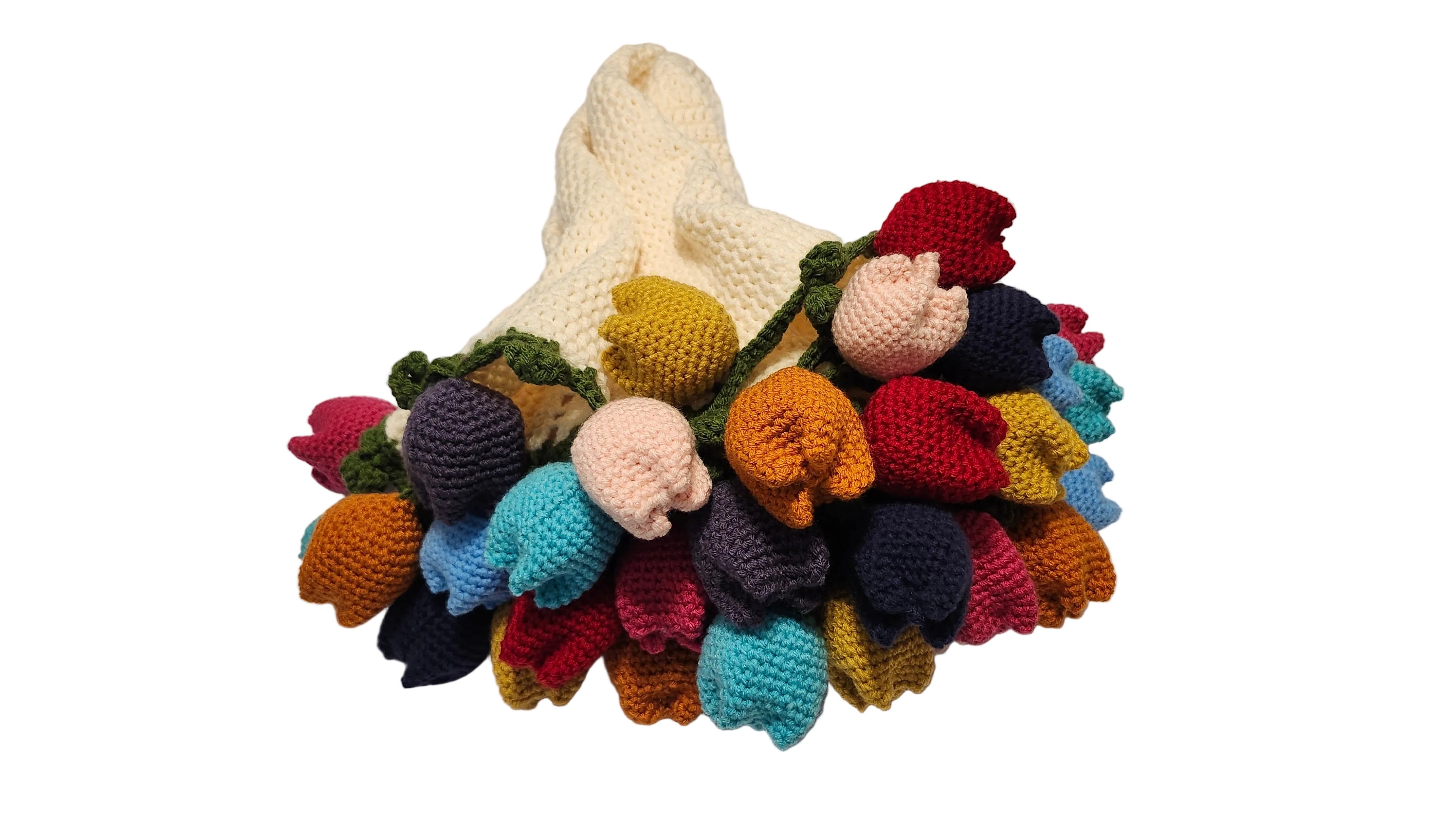 Small Tulips Bouquet Blanket